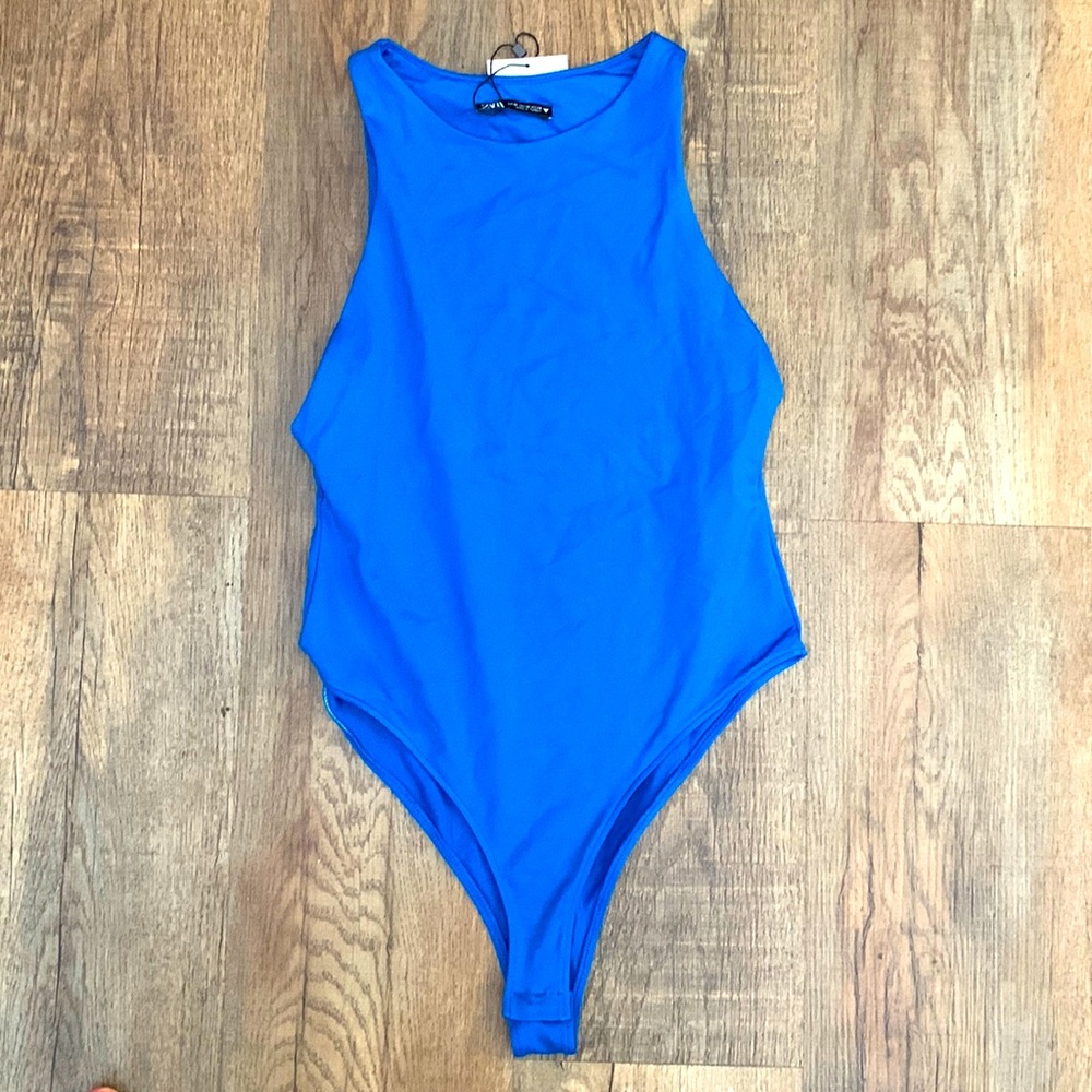 NWT Zara Blue bodysuit